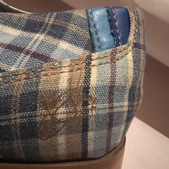 John Fluevog Radio CBC: Plaid Derby Lace-Up Shoes Men’s 8 main image 7